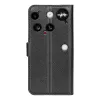 Phonesta Litchi Skin Book Wallet Case hoesje voor Nothing Phone (3) - Zwart 2