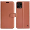 Phonesta Litchi Skin Book Wallet Case hoesje voor Nothing Phone (3a) Lite - Bruin 0