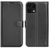 Phonesta Litchi Skin Book Wallet Case hoesje voor Nothing Phone (3a) Lite - Zwart 0