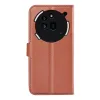 Phonesta Litchi Skin Book Wallet Case hoesje voor Nothing Phone (3a) Pro - Bruin 2