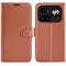 Phonesta Litchi Skin Book Wallet Case hoesje voor Nothing Phone (4a) Pro - Bruin