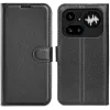Phonesta Litchi Skin Book Wallet Case hoesje voor Nothing Phone (4a) Pro - Zwart 0
