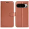 Phonesta Litchi Skin Book Wallet Case hoesje voor Google Pixel 10 Pro XL - Bruin