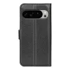 Phonesta Litchi Skin Book Wallet Case hoesje voor Google Pixel 10 Pro XL - Zwart 2