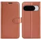 Phonesta Litchi Skin Book Wallet Case hoesje voor Google Pixel 10 / 10 Pro - Bruin