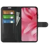 Phonesta Litchi Skin Book Wallet Case hoesje voor Google Pixel 10 / 10 Pro - Zwart 3
