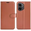 Phonesta Litchi Skin Book Wallet Case hoesje voor HONOR 400 - Bruin 0