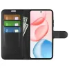 Phonesta Litchi Skin Book Wallet Case hoesje voor HONOR 400 - Zwart 3