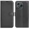 Phonesta Litchi Skin Book Wallet Case hoesje voor HONOR 400 Lite - Zwart