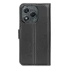 Phonesta Litchi Skin Book Wallet Case hoesje voor HONOR 400 Lite - Zwart 2
