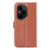 Phonesta Litchi Skin Book Wallet Case hoesje voor HONOR 400 Pro - Bruin 2