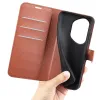 Phonesta Litchi Skin Book Wallet Case hoesje voor HONOR 400 Pro - Bruin 5