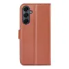 Phonesta Litchi Skin Book Wallet Case hoesje voor Samsung Galaxy A17 - Bruin 2