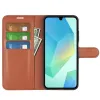 Phonesta Litchi Skin Book Wallet Case hoesje voor Samsung Galaxy A17 - Bruin 3