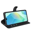 Phonesta Litchi Skin Book Wallet Case hoesje voor Samsung Galaxy A17 - Zwart 4