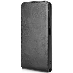 Phonesta Leather Vertical Flip Wallet Case hoesje voor Motorola Moto G05 / Moto E15 - Zwart