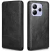 Phonesta Leather Vertical Flip Wallet Case hoesje voor Xiaomi Redmi Note 14 4G - Zwart