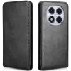Phonesta Leather Vertical Flip Wallet Case hoesje voor Xiaomi Redmi Note 14 Pro 5G/14 Pro Plus / Xiaomi Poco X7 - Zwart