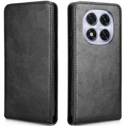 Phonesta Leather Vertical Flip Wallet Case hoesje voor Xiaomi Redmi Note 14 Pro 5G/14 Pro Plus / Xiaomi Poco X7 - Zwart