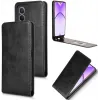 Phonesta Leather Vertical Flip Wallet Case hoesje voor Oppo A80 - Zwart 2