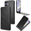 Phonesta Leather Vertical Flip Wallet Case hoesje voor Samsung Galaxy S25 Plus/S24 Plus - Zwart 2
