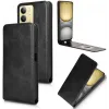 Phonesta Leather Vertical Flip Wallet Case hoesje voor Realme 14x / C75 - Zwart 1