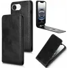 Phonesta Leather Vertical Flip Wallet Case hoesje voor Apple iPhone 17e/16e - Zwart 4