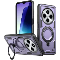 Phonesta MagLock Armor Back Cover hoesje met ring en MagSafe voor Xiaomi Redmi 14C / Xiaomi Poco C75 - Paars