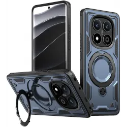 Phonesta MagLock Armor Back Cover hoesje met ring en MagSafe voor Xiaomi Redmi Note 14 Pro 4G/5G/14 Pro Plus / Xiaomi Poco X7 - Donkerblauw