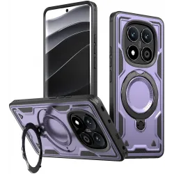 Phonesta MagLock Armor Back Cover hoesje met ring en MagSafe voor Xiaomi Redmi Note 14 Pro 4G/5G/14 Pro Plus / Xiaomi Poco X7 - Paars