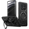 Phonesta MagLock Armor Back Cover hoesje met ring en MagSafe voor Xiaomi Redmi Note 14 Pro 4G/5G/14 Pro Plus / Xiaomi Poco X7 - Zwart