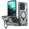 Phonesta MagLock Armor Back Cover hoesje met ring en MagSafe voor Xiaomi Redmi Note 14 5G - Grijs