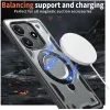 Phonesta MagLock Armor Back Cover hoesje met ring en MagSafe voor Xiaomi Redmi Note 14 5G - Grijs 6
