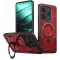 Phonesta MagLock Armor Back Cover hoesje met ring en MagSafe voor Xiaomi Redmi Note 14 5G - Rood