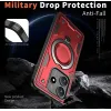 Phonesta MagLock Armor Back Cover hoesje met ring en MagSafe voor Xiaomi Redmi Note 14 5G - Rood 3