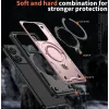 Phonesta MagLock Armor Back Cover hoesje met ring en MagSafe voor Xiaomi Redmi Note 14 5G - Roségoud 4