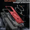 Phonesta MagLock Armor Back Cover hoesje met ring en MagSafe voor Xiaomi 14T - Rood 5