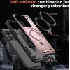 Phonesta MagLock Armor Back Cover hoesje met ring en MagSafe voor Xiaomi 14T - Roségoud 5