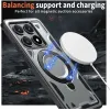 Phonesta MagLock Armor Back Cover hoesje met ring en MagSafe voor Xiaomi 14T Pro - Grijs 3