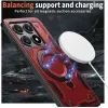 Phonesta MagLock Armor Back Cover hoesje met ring en MagSafe voor Xiaomi 14T Pro - Rood 3