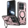 Phonesta MagLock Armor Back Cover hoesje met ring en MagSafe voor Xiaomi 14T Pro - Roségoud