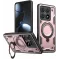 Phonesta MagLock Armor Back Cover hoesje met ring en MagSafe voor Xiaomi 14T Pro - Roségoud
