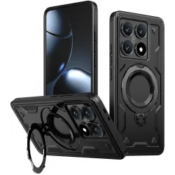 Phonesta MagLock Armor Back Cover hoesje met ring en MagSafe voor Xiaomi 14T Pro - Zwart