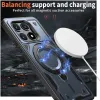 Phonesta MagLock Armor Back Cover hoesje met ring en MagSafe voor Xiaomi Poco X6 Pro - Donkerblauw 3