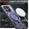 Phonesta MagLock Armor Back Cover hoesje met ring en MagSafe voor Xiaomi Poco X6 Pro - Paars 3