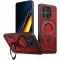 Phonesta MagLock Armor Back Cover hoesje met ring en MagSafe voor Xiaomi Poco X6 Pro - Rood