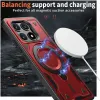 Phonesta MagLock Armor Back Cover hoesje met ring en MagSafe voor Xiaomi Poco X6 Pro - Rood 3