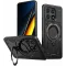 Phonesta MagLock Armor Back Cover hoesje met ring en MagSafe voor Xiaomi Poco X6 Pro - Zwart
