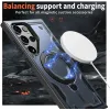 Phonesta MagLock Armor Back Cover hoesje met ring en MagSafe voor Samsung Galaxy S25 Ultra - Donkerblauw 3