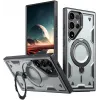 Phonesta MagLock Armor Back Cover hoesje met ring en MagSafe voor Samsung Galaxy S25 Ultra - Grijs
